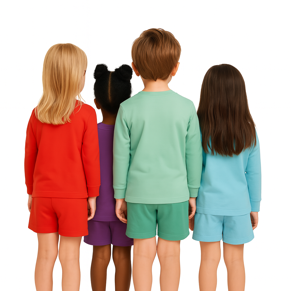 LITBABE Kids Full Sleeve Soft Cotton T-Shirts – Dinosaur, Bear Camp, Skate Dog & Safari Monster Prints