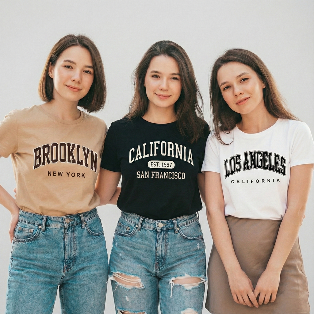 Women Casual Cotton Printed T-Shirt